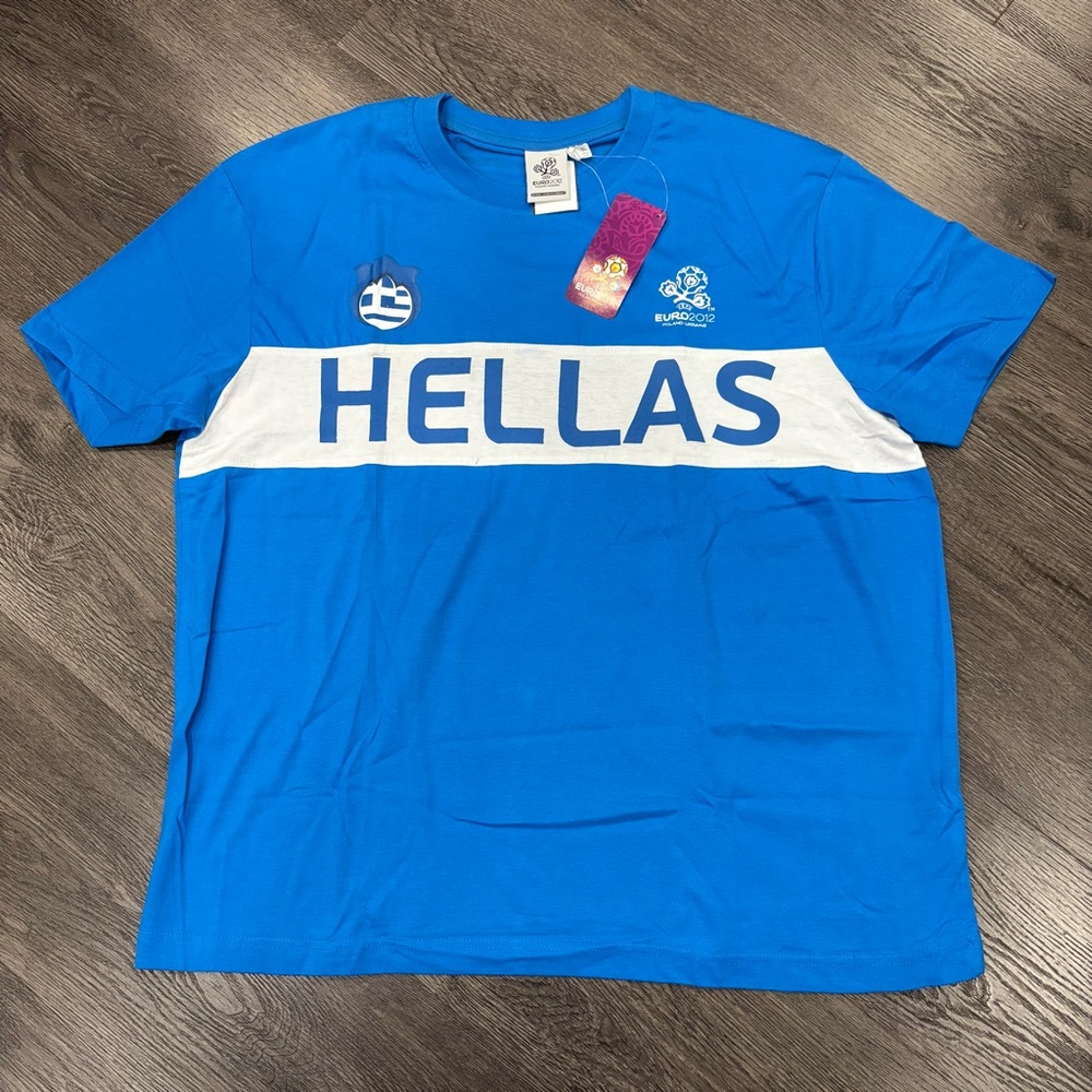Greece Official Euro 2012 Shirt WITH TAG, Men’s Large, Football Soccer